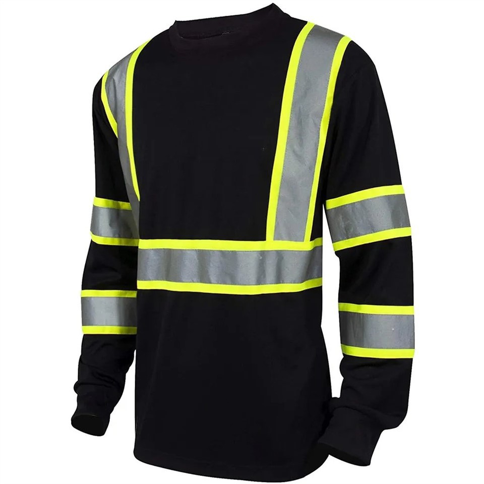 Black Reflective Safety Shirt