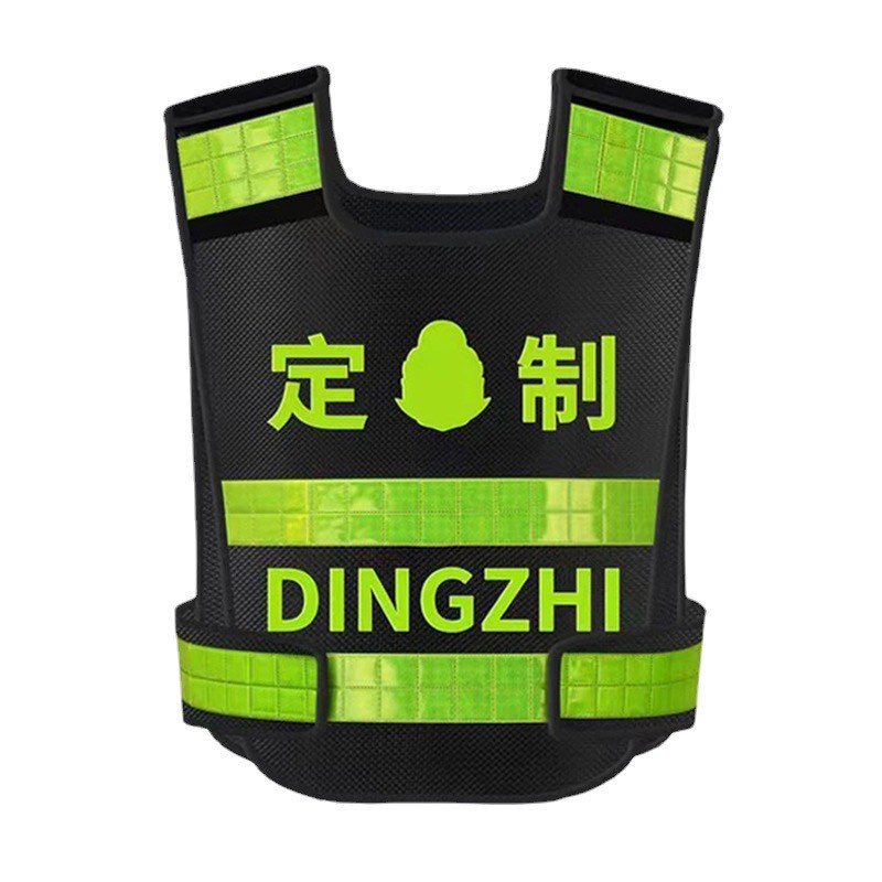 Černá dopravní bezpečnostní vesta