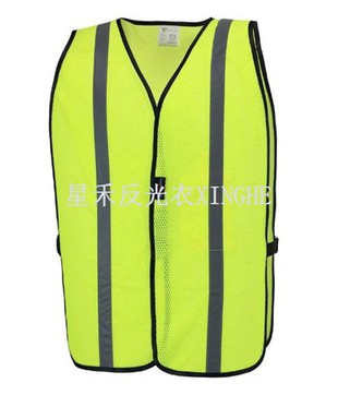 48 palců Hi-Vis žlutá bezpečnostní vesta ze síťoviny