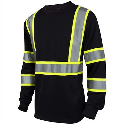 Black Reflective Safety Shirt